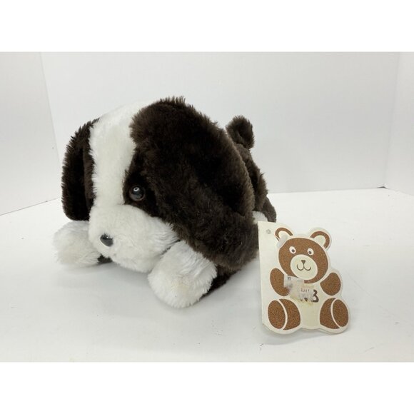 Cuddle Ups Wags Dog Puppy Wallace Berrie 1980 Plush Stuffed Animal With Tags - Picture 1 of 14
